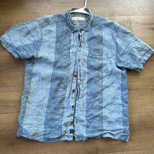 Tommy Bahama Linen Dress Shirt !! Large !